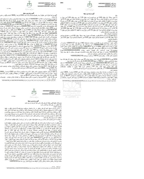 مزایده ششدانگ پلاک ثبتی 2302 فرعی از 3606 اصلی 