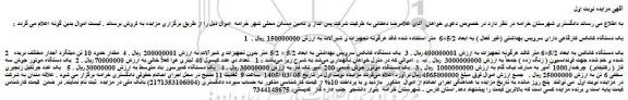مزایده یک دستگاه کانکس کارگاهی دارای سرویس بهداشتی (غیر فعال ) به ابعاد 5/2×6  متر و..