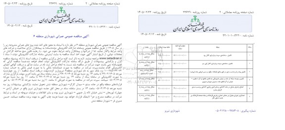 مناقصه تکمیل ، ساماندهی، مرمت و بازسازی کانال رود ...