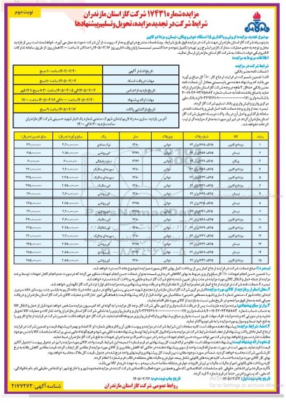 مزایده فروش و واگذاری 15 دستگاه خودرو پیکان ، نیسان و مزدا دو کابین تجدید -  نوبت دوم