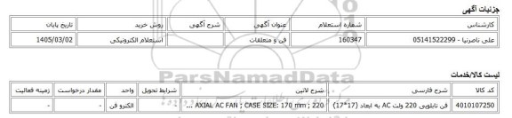 استعلام الکترونیکی، فن و متعلقات