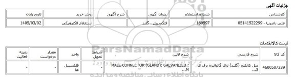 استعلام الکترونیکی، فلکسیبل ، گلند