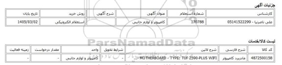 استعلام الکترونیکی، کامپیوتر و لوازم جانبی