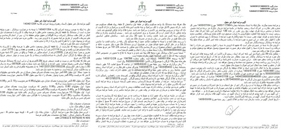 مزایده ششدانگ یک قطعه آپارتمان وضعیت خاص طلق به پلاک ثبتی 2119 فرعی از 3775 اصلی 