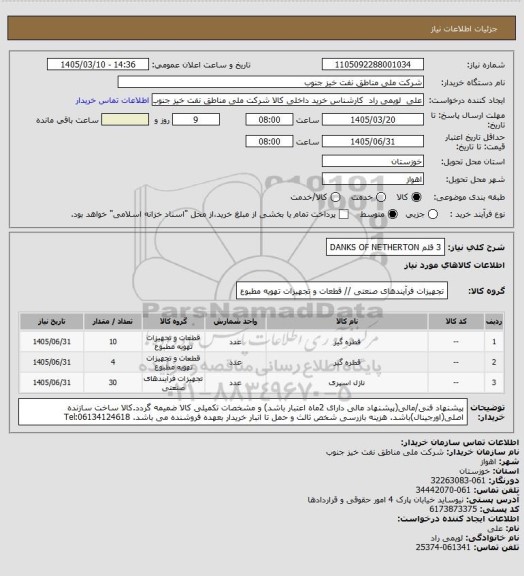 استعلام 3 قلم DANKS OF NETHERTON