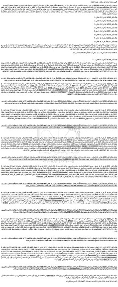 مزایده ملک شماره 6209 فرعی از 6اصلی قطعه 40 تفکیکی