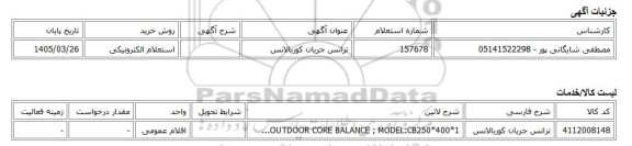 استعلام الکترونیکی، ترانس جریان کوربالانس