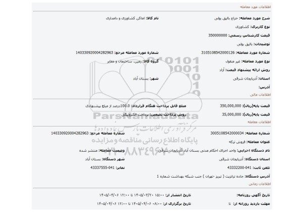 مزایده، بالیق یولی