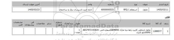 استعلام، ماژول