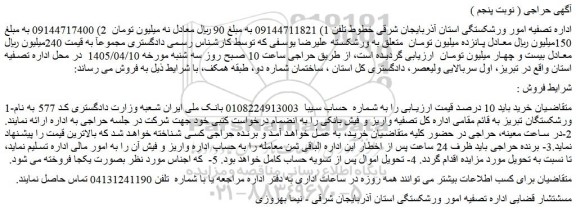 مزایده خطوط تلفن همراه 