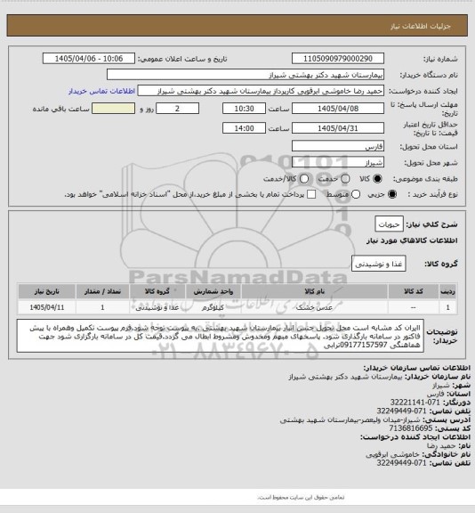 استعلام حبوبات
