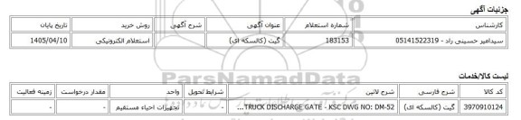 استعلام الکترونیکی، گیت (کالسکه ای)