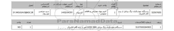 استعلام دستگاه جوشکاری تیگ پرتابل از برند گام الکتریک