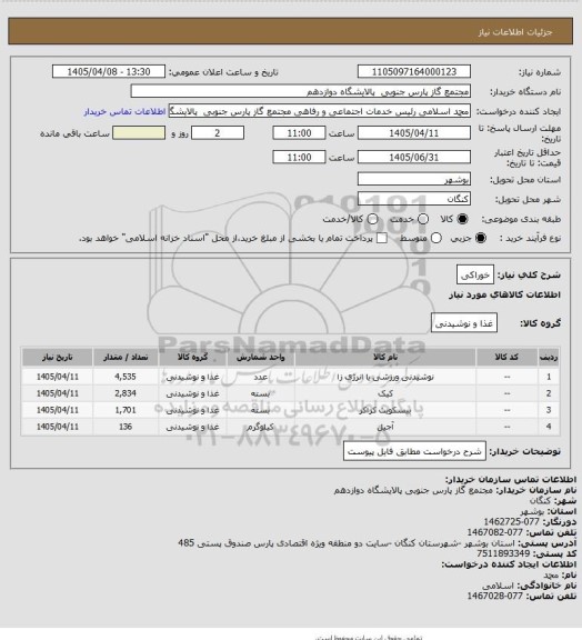 استعلام خوراکی