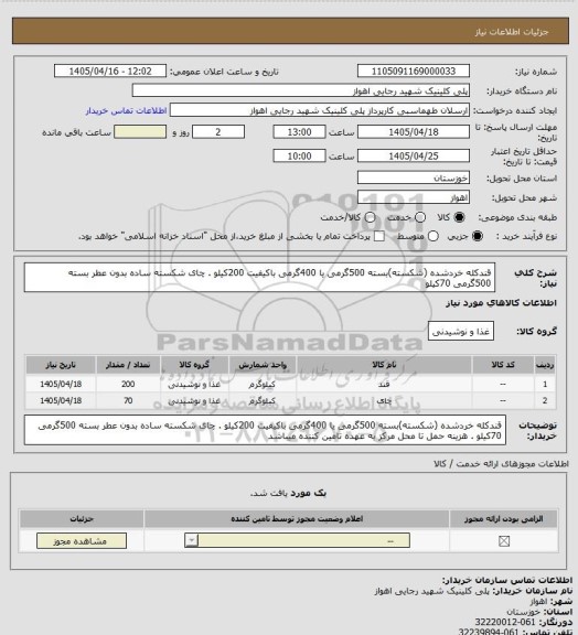 استعلام قندکله خردشده (شکسته)بسته 500گرمی یا 400گرمی باکیفیت 200کیلو . چای شکسته ساده بدون عطر بسته 500گرمی 70کیلو