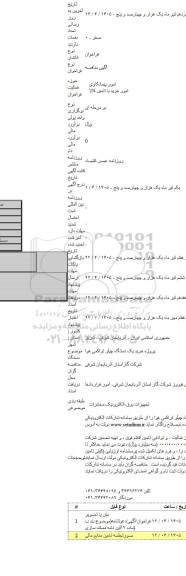 مناقصه, پروژه خرید یک دستگاه چیلر تراکمی هوا