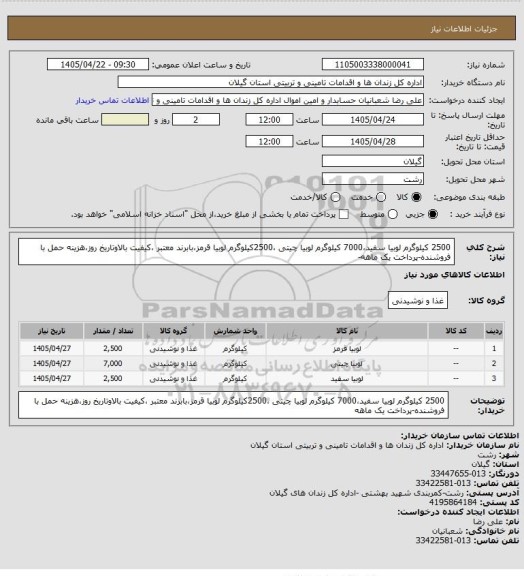 استعلام 2500 کیلوگرم لوبیا سفید،7000 کیلوگرم لوبیا چیتی ،2500کیلوگرم لوبیا قرمز،بابرند معتبر ،کیفیت بالاوتاریخ روز،هزینه حمل با فروشنده-پرداخت یک ماهه-