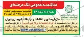 مناقصه خرید تجهیزات پردازشی (سرور)