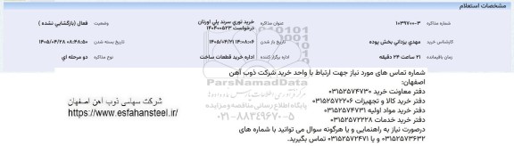 استعلام خرید توری سرند پلی اورتان