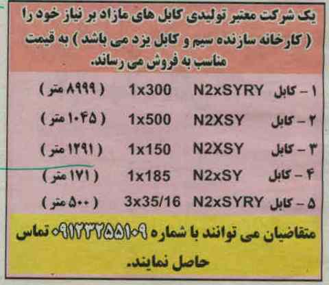 کابل های مازاد 