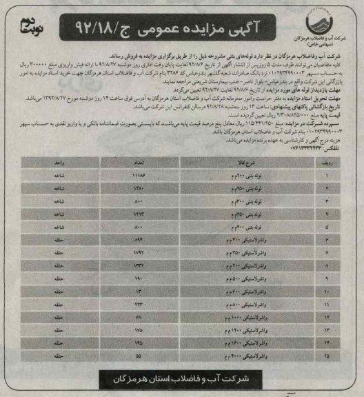 لوله های بتنی
