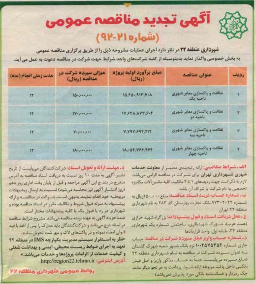 نظافت و پاکسازی معابر شهری ....