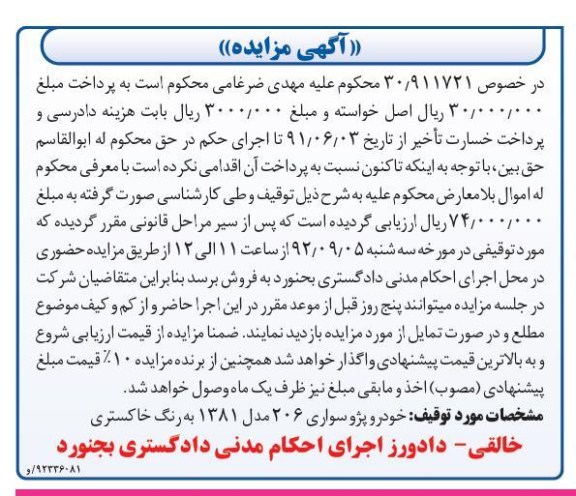 فروش خودرو پژو سواری