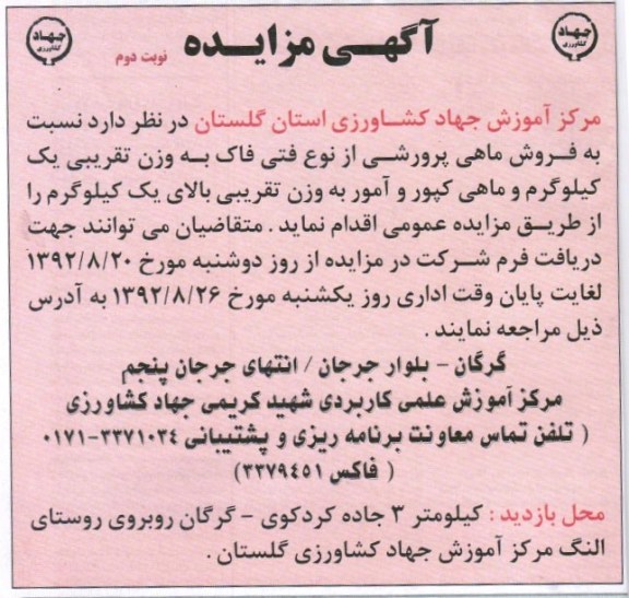 فروش ماهی پرورشی