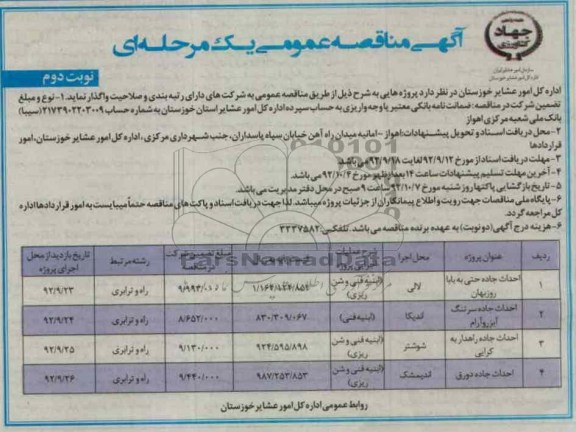 احداث جاده حتی به باباروزبهان...