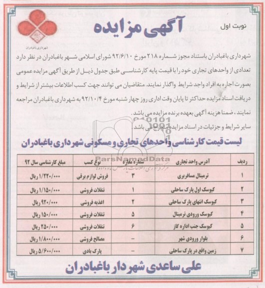 فروش تعدادی از واحدهای تجاری خود 