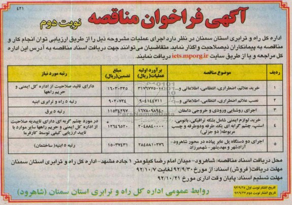 خرید علائم، اضطراری و ....