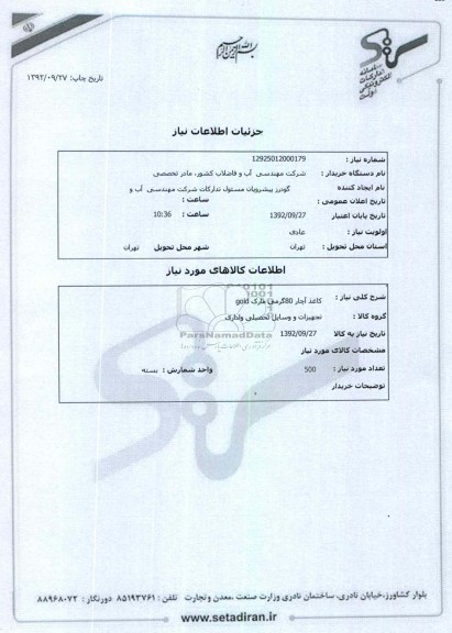 کاغذ آچار 80گرمی مارک gold