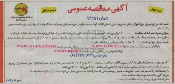 پروژه طرح کاهش تلفات کوه سید صالح 