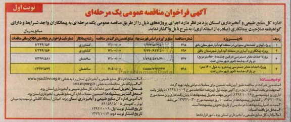 پروژه آبیاری کشت های سنواتی در منطقه گودگوار شهرستان بافق 