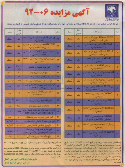 فروش GHAZAL 32213 سواری کار یک دستگاه و ...