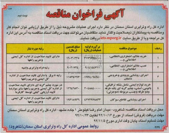 خرید علائم، اضطراری و ....
