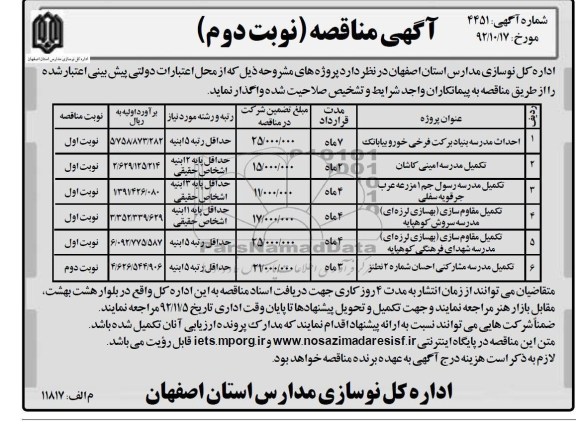 احداث مدرسه و ...