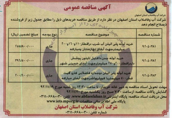 خرید لوله پلی اتیلن آب شرب 