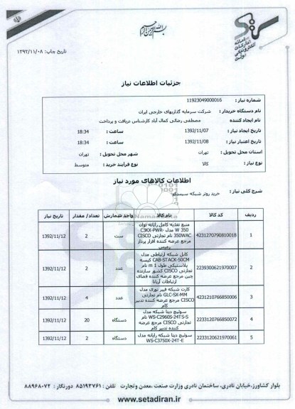 خرید روتر شبکه سیسکو