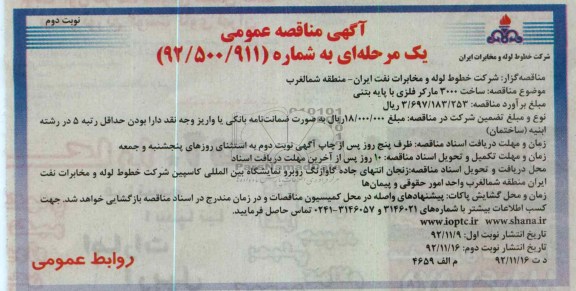 ساخت 3000 مارکر فلزی با پایه بتنی 