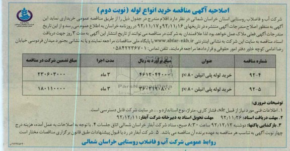 خرید لوله پلی اتیلن Pe80 