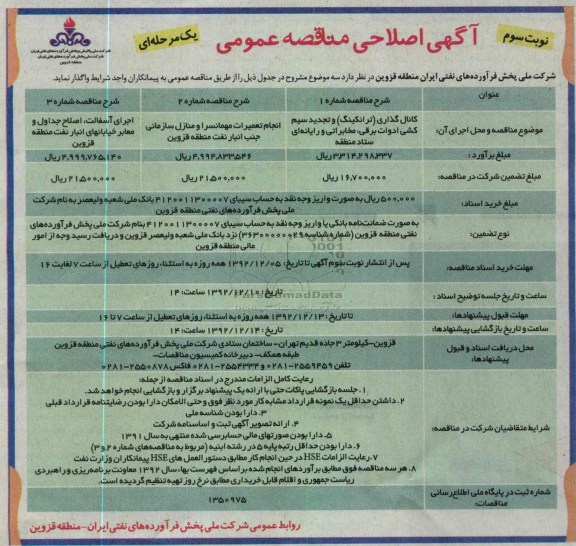 کانال گذاری (ترانکینگ) و تجدید سیم کشی ادوات برقی ، مخابراتی و رایانه ای ستاد منطقه...