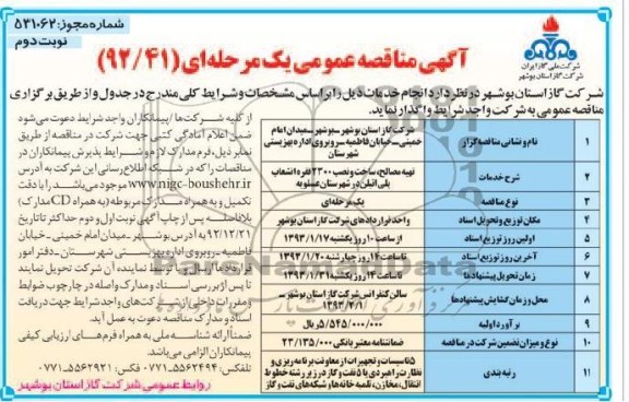 تهیه مصالح: ساخت و نصب 2300 فقره انشعاب پلی اتیلن 