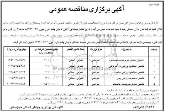  تکمیل استخر سرپوشیده سوسنگرد  ....