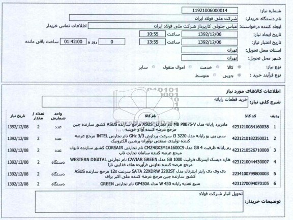 خرید قطعات رایانه