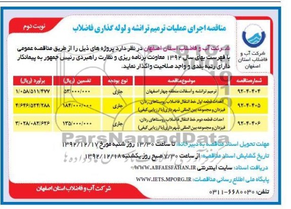 ترمیم ترانشه و آسفالت منطقه چهار اصفهان ...