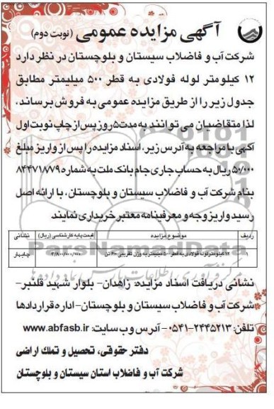 12 کیلومتر لوله فولادی به قطر 500 میلیمتر 