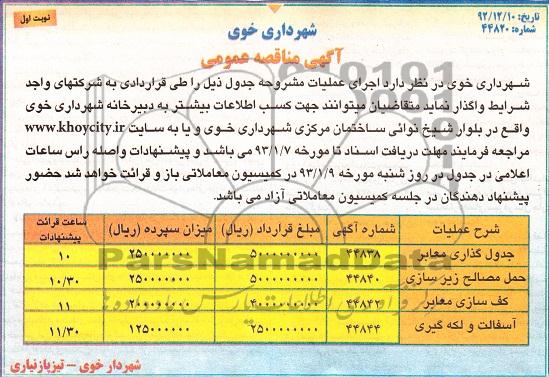   جدولگذاری معابر...