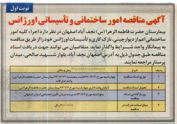 اجراء کلیه امور ساختمانی 