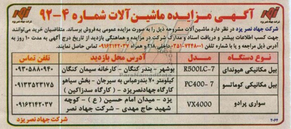 فروش ماشین الات